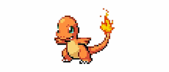 It is a very clean transparent background image and its resolution is 450x490 , please mark the image. Pixel Pokemon Tumblr Kawaii Png Pokemon Pixel Gif Charmander Transparent Png Download 528677 Vippng