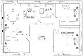 U Shaped House Earthbag House Plans