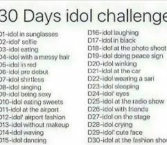 30 day idol challenge day one june 7