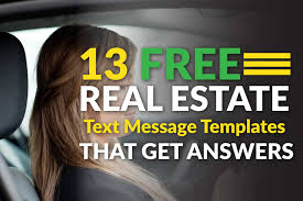 13 Free Real Estate Text Message Templates That Get You