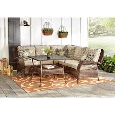Brown Wicker Outdoor Sectional Sofa