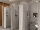 Commercial showers