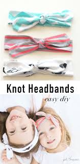 The diy knot headband is a super fun, super fast and super easy make! Knot Headbands Diy Girl Inspired