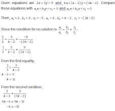 Solution 2x 3y 9 6x K