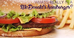 what s really in a mcdonald s hamburger