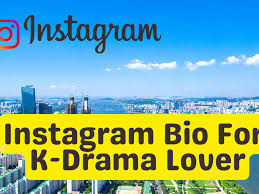 insram bio for k drama lover 100