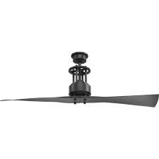 2 blade indoor ceiling fan grey