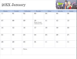 Illustrated Academic Calendar