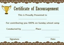 Free Printable Certificate Promotion Certificates Church Templates