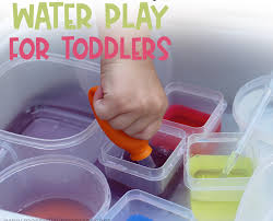 Colour Mixing Water Play Activity For