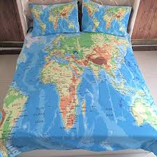 ssllc world map 3d printed bedding