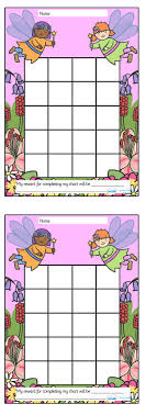 Twinkl Resources Fairy Sticker Stamp Reward Chart