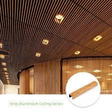 shape aluminum strip ceiling
