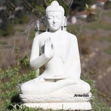 Large White Buddha Statue For Outdoor