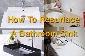 how to resurface a bathroom sink with