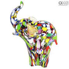 Elephant Figurine Murano Glass
