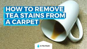 how to remove tea stains from a carpet