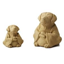 Zen Dog Garden Sculpture Uncommon Goods