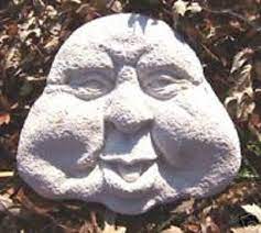 Funny Garden Face Mold Plaster Concrete