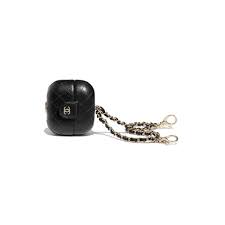 Our airpods pro cases are sleeve cases which wrap around your existing apple charging case, offering style and protection to the outside of your existing device. Lambskin Black Airpods Pro Case Chanel