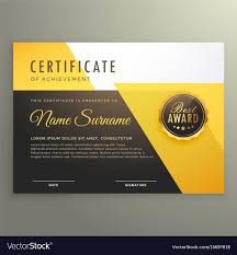 Modern Certificate Template With Clean Geometric