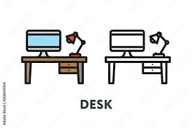 Interior Furniture Concept Desk Table