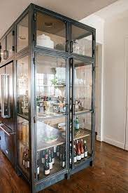 Vintage Industrial China Cabinet
