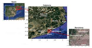 Postal code search by map; Map Of Spain With A Zoom In The Region Of Catalonia Showing The Eight Download Scientific Diagram