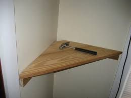 Attach 2×2 cleats to the studs on the wall. Simple Diy Wood Floating Corner Wall Shelf Small Decoratorist 48496
