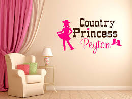 Country Princess Vinyl Wall Decal For