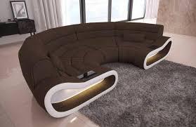 this futuristic half circle couch has