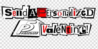 Persona 5 Playstation 3 Playstation 4 Valentine S Day Font