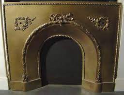 A Victorian Brass Fireplace Insert