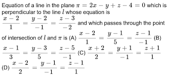equation of a line in the plane pi 2x