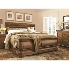 King Wooden Sleigh Bed