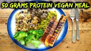 high protein bodybuilding vegan meal