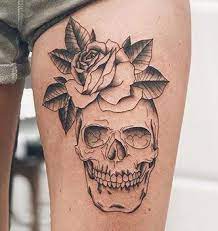 rose and skull tattoo and its meaning