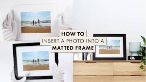 photos into a matted photo frame