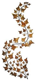 34 Curved Branch Metal Wall Art