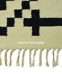 cross cotton kilim rug 4x6