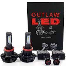outlaw lights led headlight kit 2007 2016 gmc sierra high beams 9005 hb3