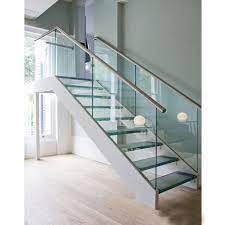 Glass Stainless Steel Stairs Railing