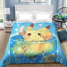 pokemon pikachu 17 bedding sheet flat