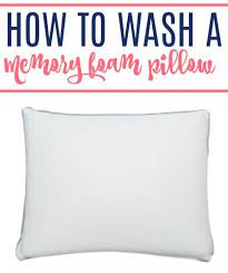 Take off the pillowcase and lay the memory foam pillow on a flat surface. How To Wash Memory Foam Pillow Frugally Blonde