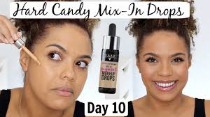 hard candy glamoflauge mix in pigment drops review wear test 12 days of foundation day 10
