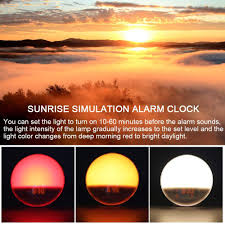 Wake Up Light Lbell Alarm Clock 8 Colored Sunrise Simulation Sleep Sleep Refuel