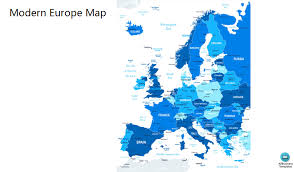 Europe can be divided into southeast europe; Modern Europe Map Outline Templates At Allbusinesstemplates Com