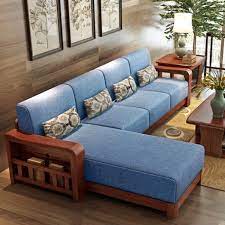 Buy Teak Wood Sectional Sofa Set 3