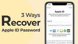 how to recover apple id pword ios