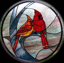 Stained Glass Cardinal Stained Glass